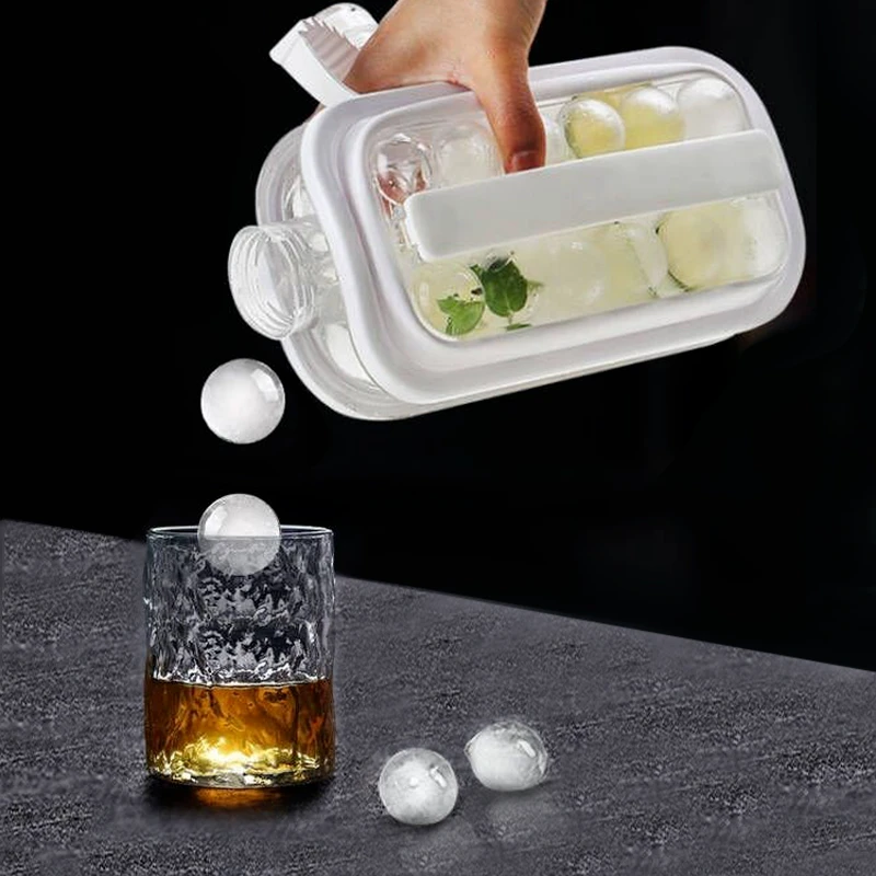Ice Ball Maker Kettle Ice Cube Mold 2 In 1 Multifunction Ice Cube Tray