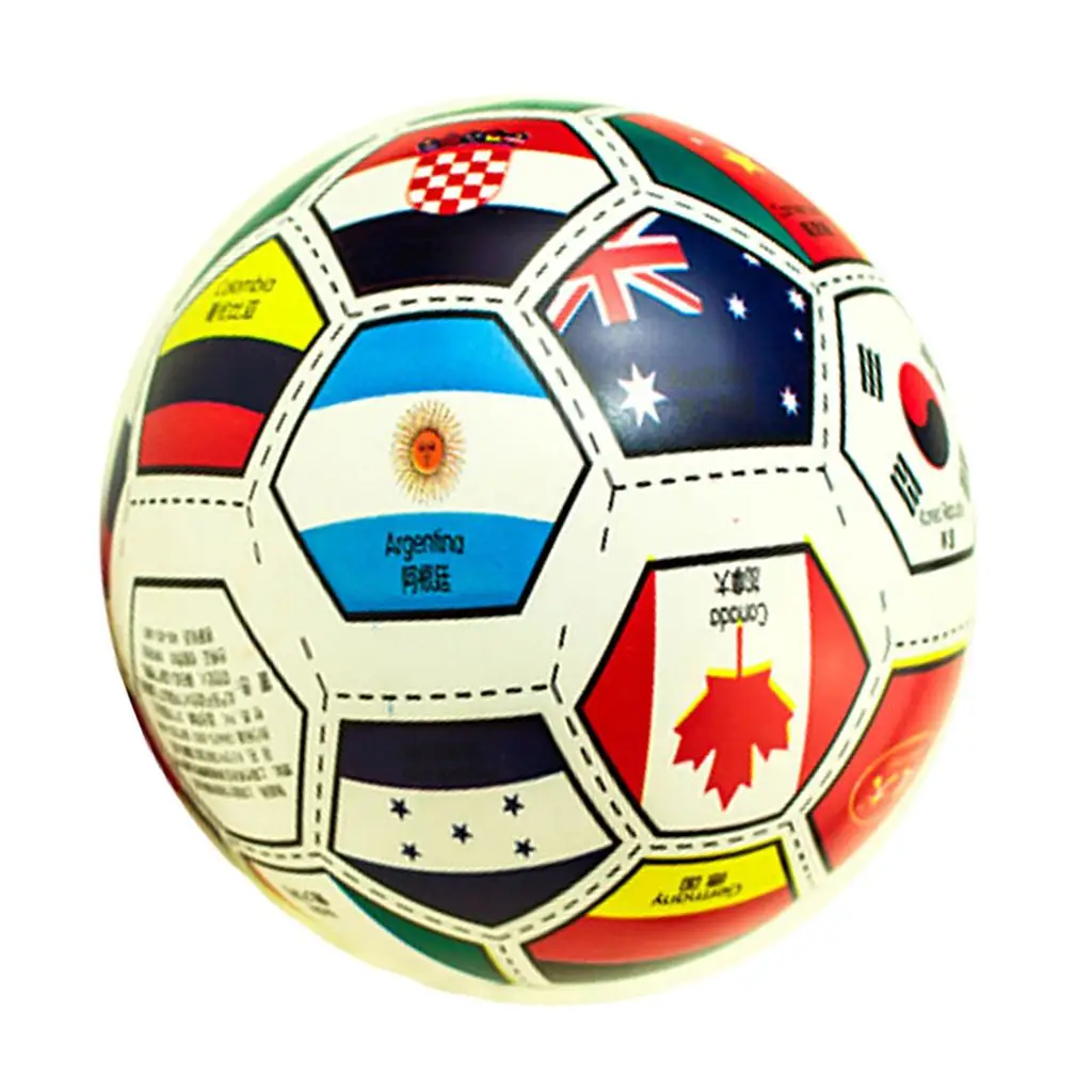 National Flags Learning Toy Inflatable Sandy Beach Ball 9" Educational Toy