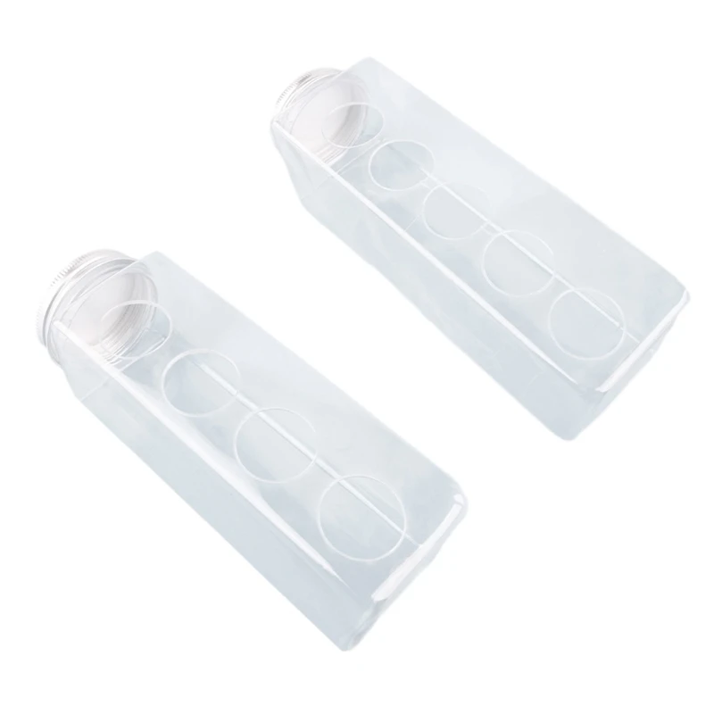 

Transparent Fowl Chicken Feed Troughs Indoor Outdoor Practical Chicken Feeders Drinker Plastic Seed & Water Dispenser