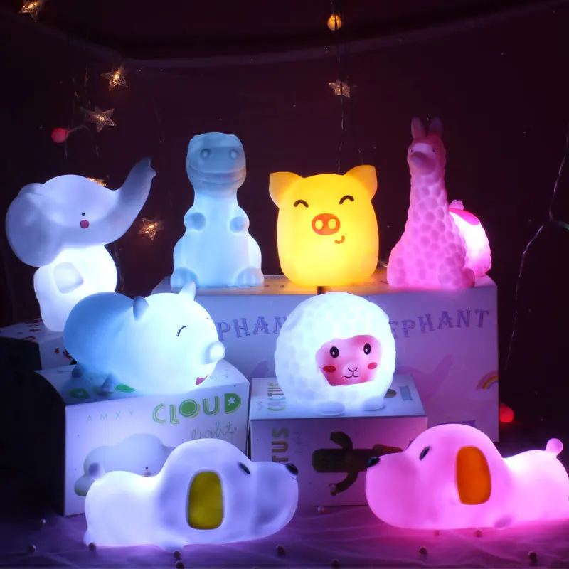 

5Pcs LED Cartoon Fairy lamp Mini Night Light Cute Star Moon Clouds Night Lamp Children's Room Sleeping Kid Room Decoration
