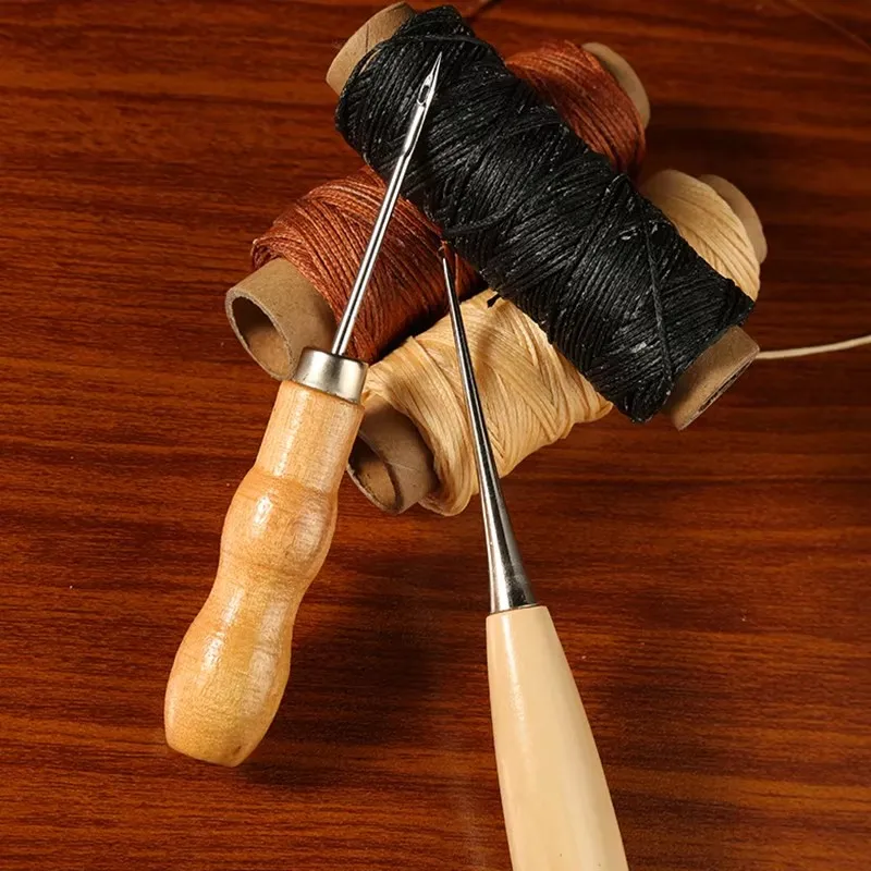 IMZAY Leather Manual Sewing Machine Speedy Stitcher Leather Sewing Tools Kit Leathercraft Punching Groover Tools Accessories Set