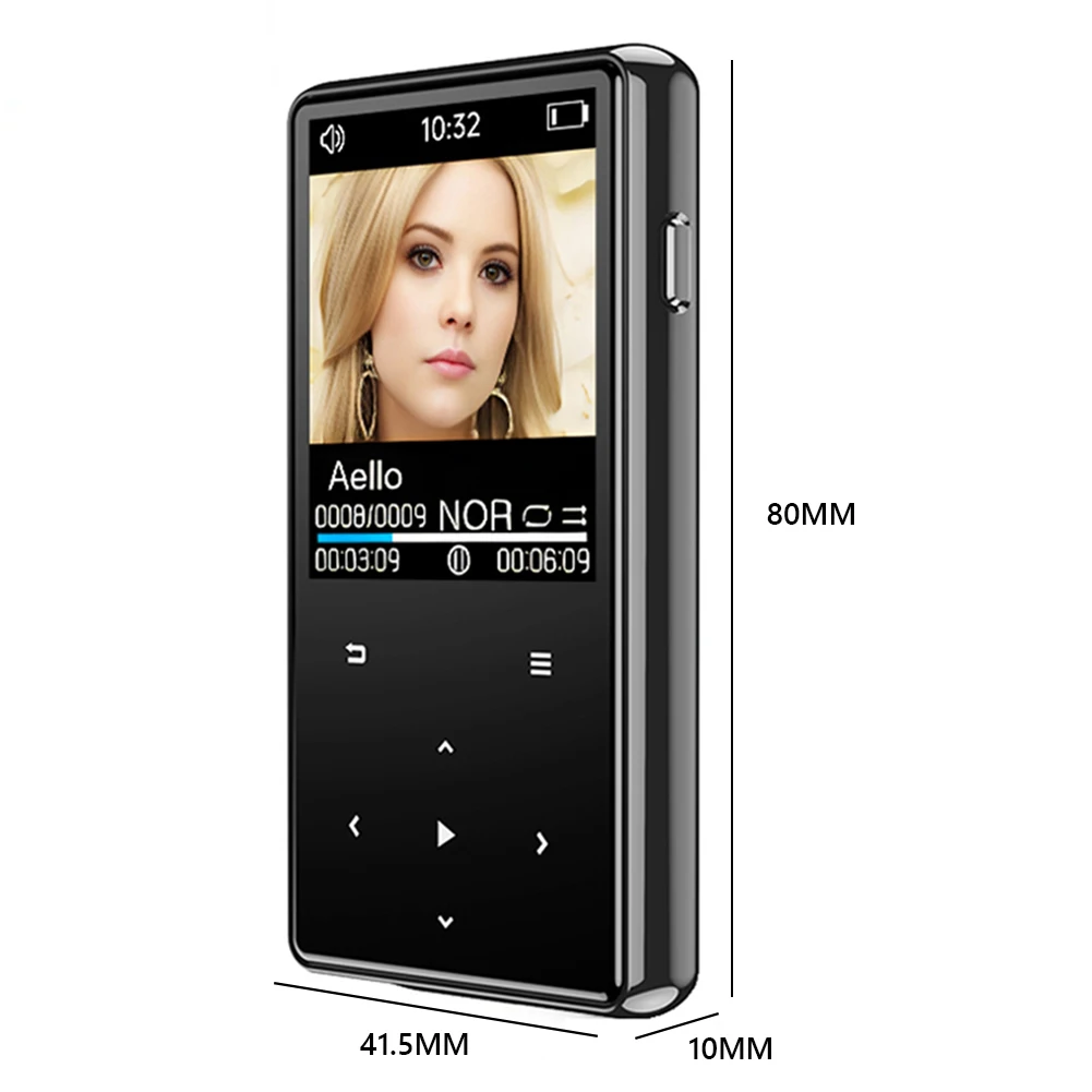 л ũ Bluetooth-Compatible5.0 ޴  ÷̾, ü ķ  FM  , MP3 MP4 ÷̾, 8 GB, 16 GB, 32GB