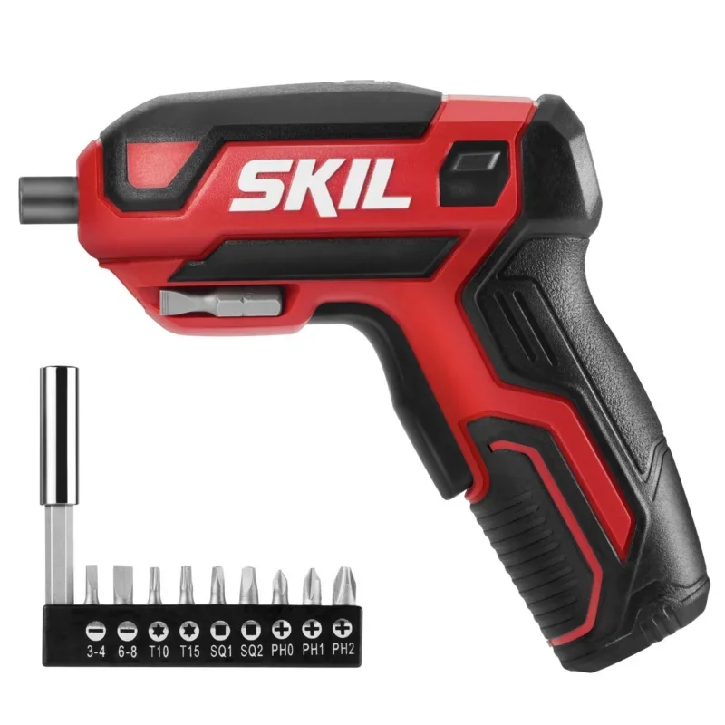 

Skil 4V rechargeable screwdriver with pistol grip with magnetic bit storage