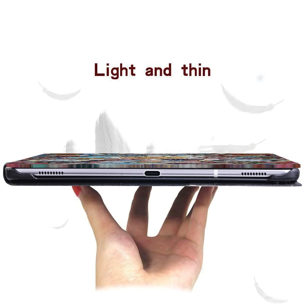 Tablet Suporte Capa para Samsung Galaxy Tab a8 10.5 a 10.1 T510 T515 10.5 T590 T595 à Prova de Choque Flip Couro Escudo Protetor - Imagem 5
