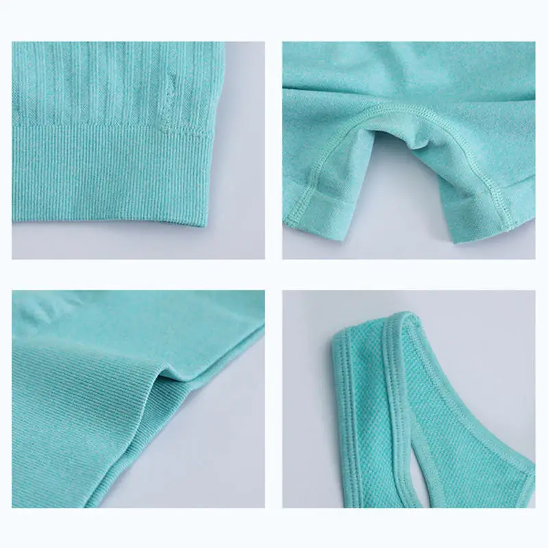 Ensemble de yoga d'été pour femme, taille haute, avec legging de fitness effet ventre plat et débardeur, vêtements de sport extensibles pour la gym, la course, l'entraînement et les activités sportives quotidiennes