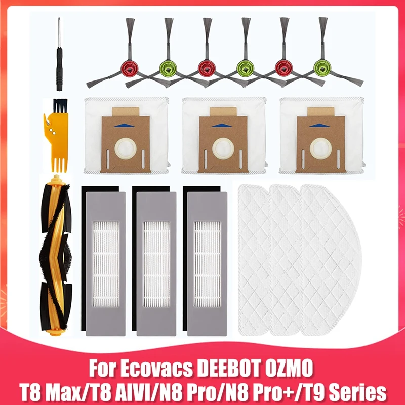 

Сменный Набор аксессуаров для робота-пылесоса Ecovacs DEEBOT OZMO T8 Max T8 AIVI T8 Series /N8 Pro/ N8 Pro +