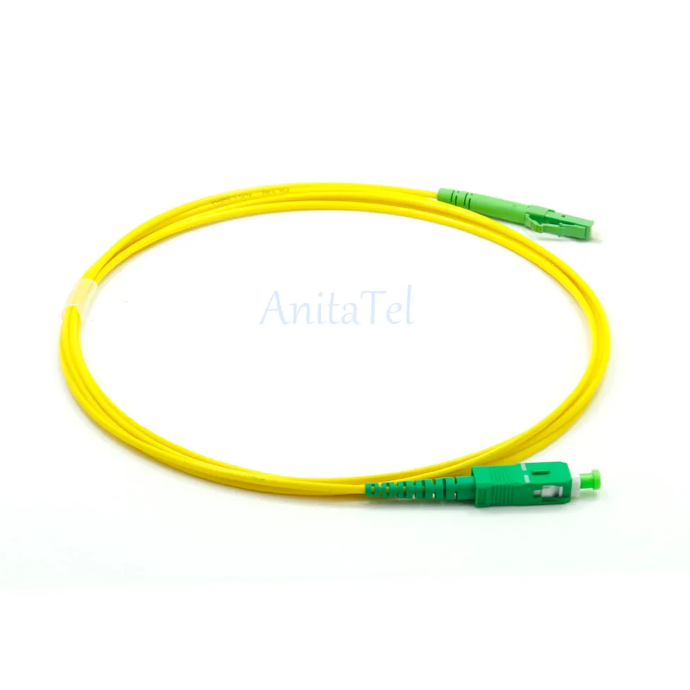 10pcs/bag LC/ APC-SC/ APC Simplex Fiber Optic Patch Cord SC - LC Single-mode 9/125 SM FTTH Optical Jumper Cable