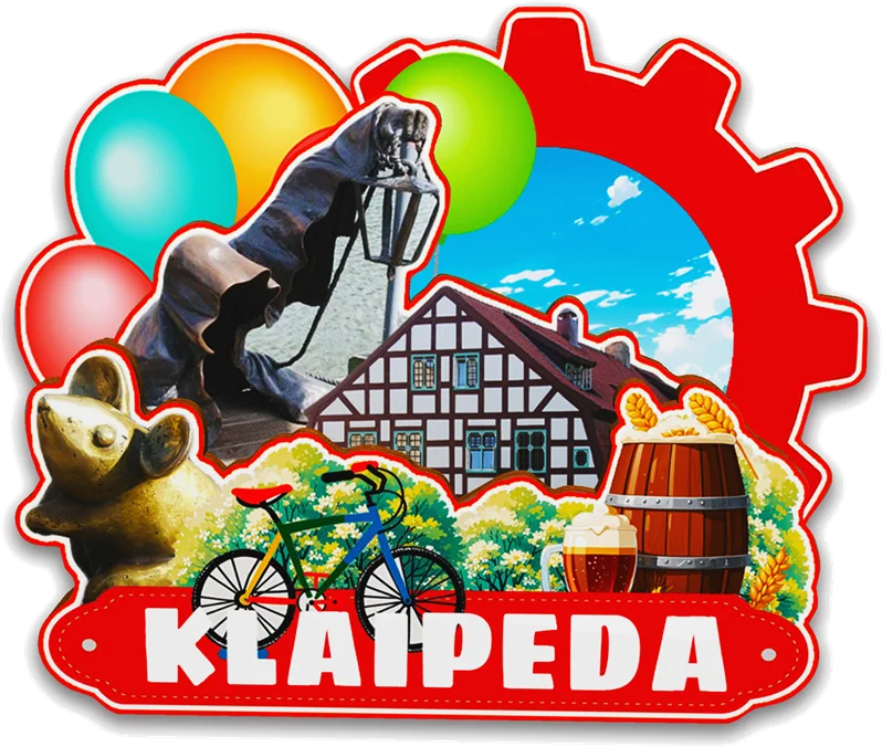 Decorative Magnets for Nida Palanga Klaipeda Kaunas Trakai Vilnius Lithuania City Landmark Travel Souvenirs Fridge Stiker Gifts