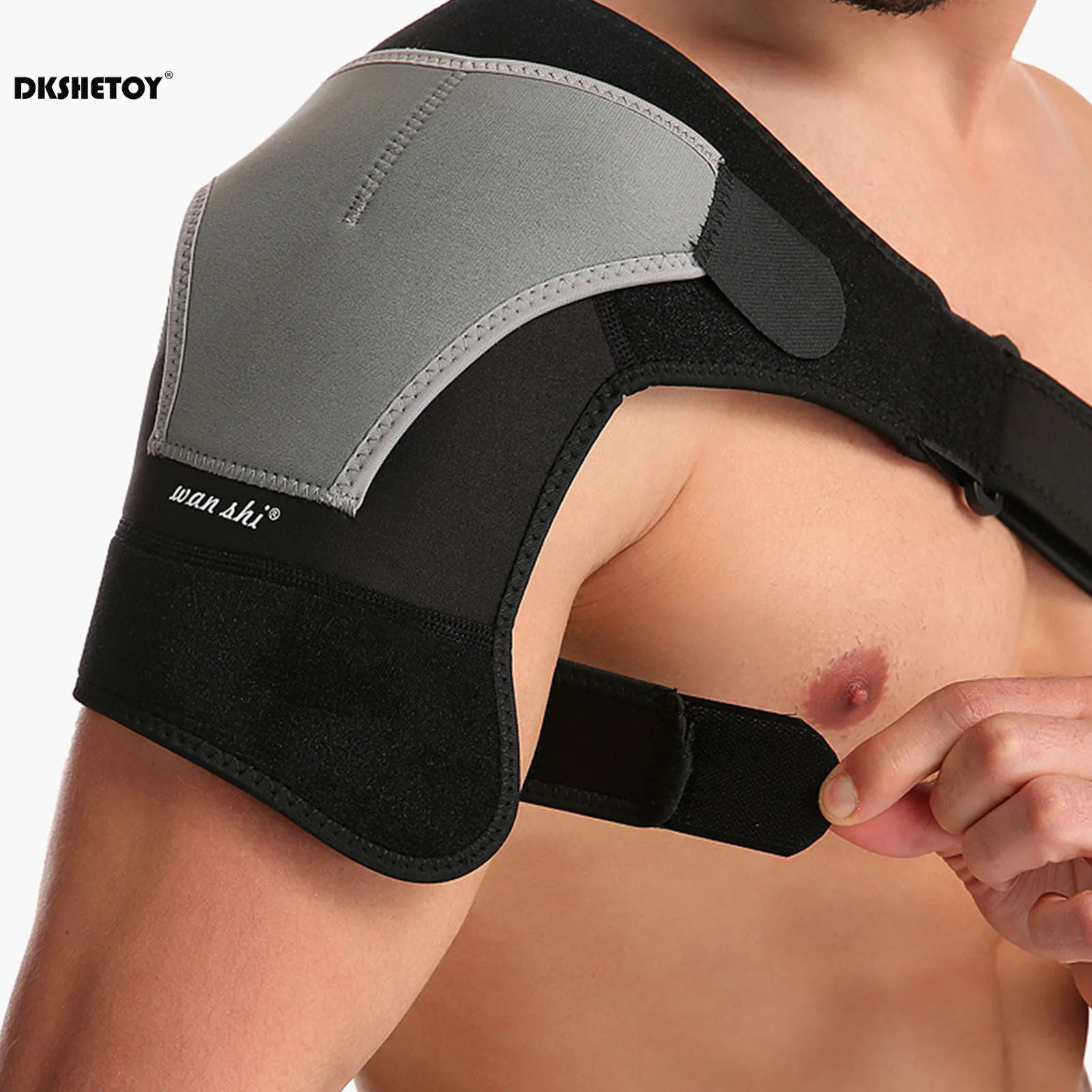 Adjustable shoulder support Brace Orthopedic Belt for Pain Relief Bandage sleeve Sports Gym Stretch Compression Sleeves Guard 3