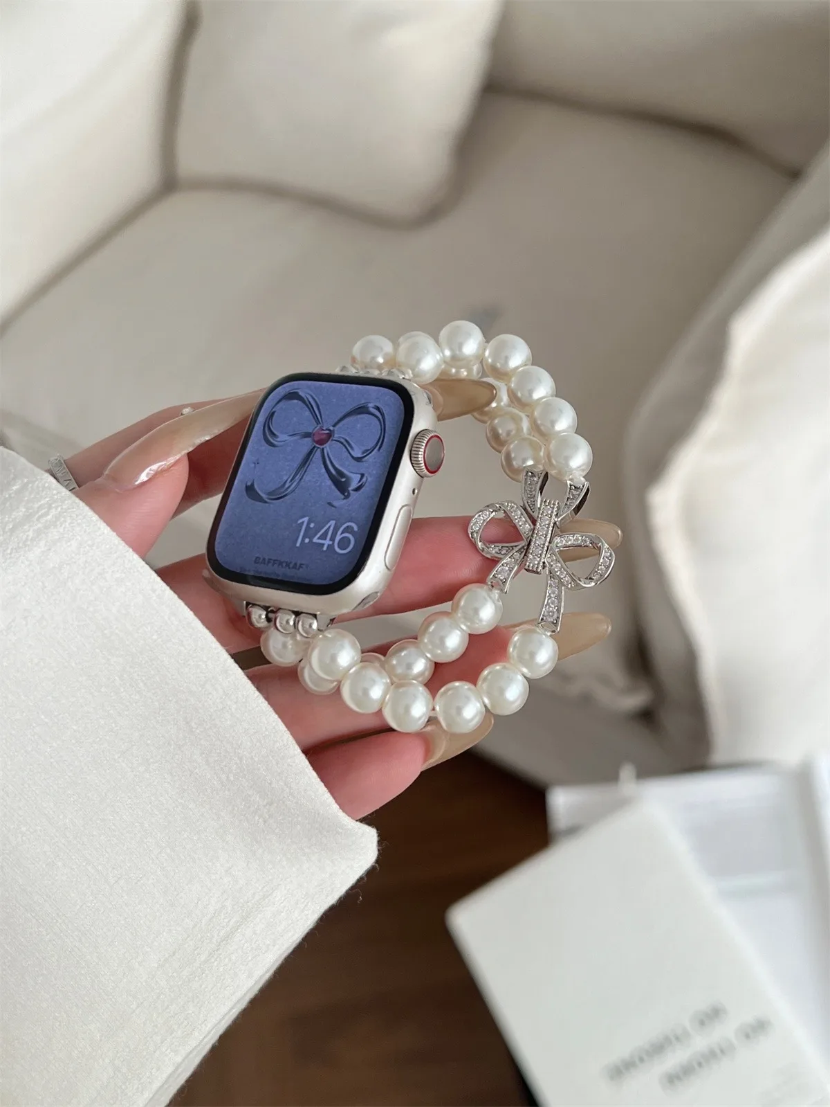 Nakit Pašček za pašček za Iwatch Ultra 2 Series 10/9/8/7/6/5 Modna zapestnica Pašček za uro 42/44/45/46/49 mm 38/40/41 mm_voghion.com