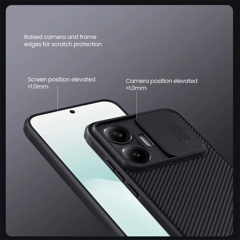 MagSafe Case For Xiaomi Poco F7 NILLKIN CamShield Pro Shockproof Slide Camera Cover For Poco F7 Magnetic Case With Magnetic Ring