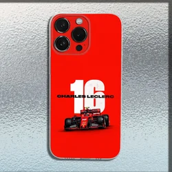 Racing Driver C - Charles Leclerc Transparent Soft Phone Case - iPhone 12 Pro Max (Z1)
