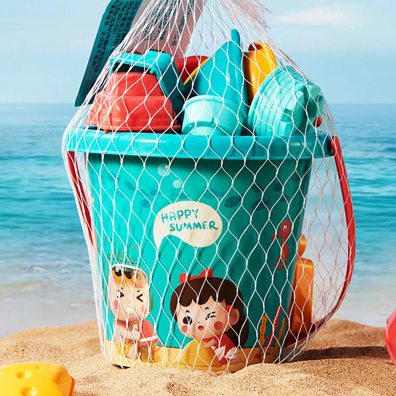 18 PCS Summer Beach Set Toys For Kids Digging Sand Plastic Bucket Watering Bottle Shovels Children Beach Water Game Toys Tools 4