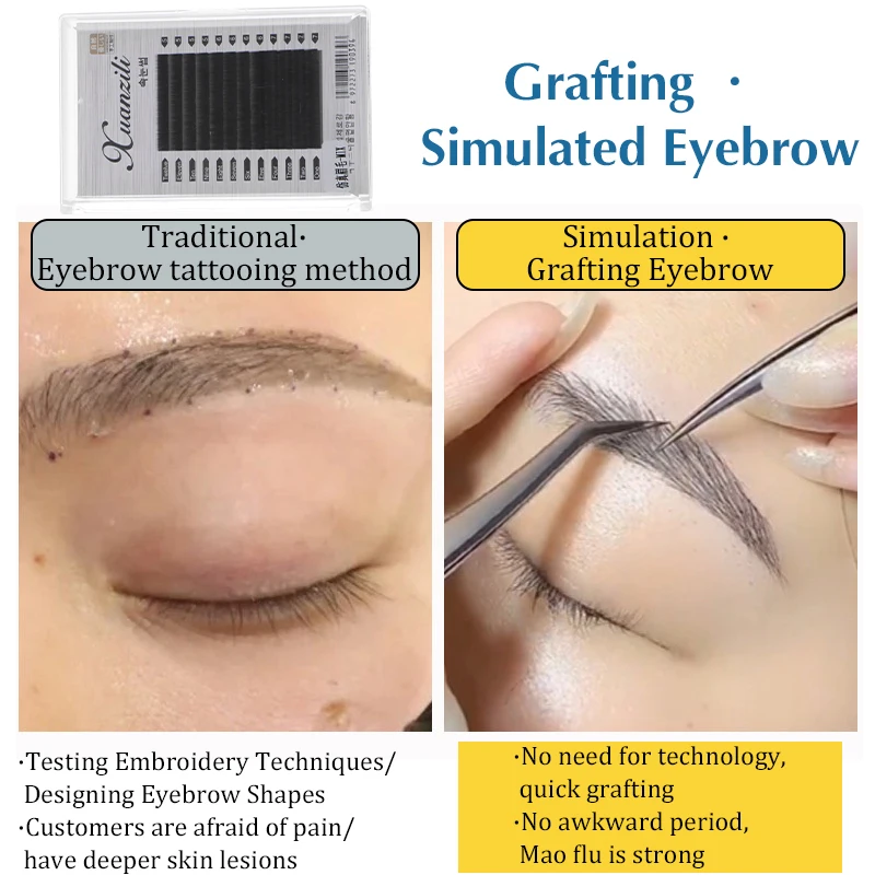 Authentic Real Eyebrow AI Master Practice Native Cloned Eyebrow Hair Without Hair Follicles For Beginners 3