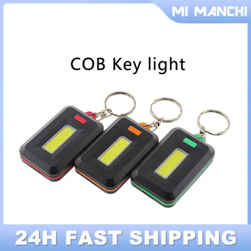 

Night Light Keychain COB LED Flashlight Key Ring Outdoor Sports Portable Emergency Light Camping Hiking Light Lamp Key Chains