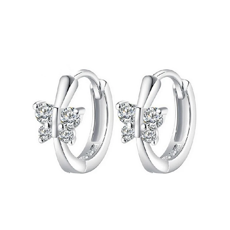 2022 Charm Double Hoop Earrings 925 Silver Fit Original Brand Charms Diy Fine Jewelry Gift For Women Fine Earring Making Gift 