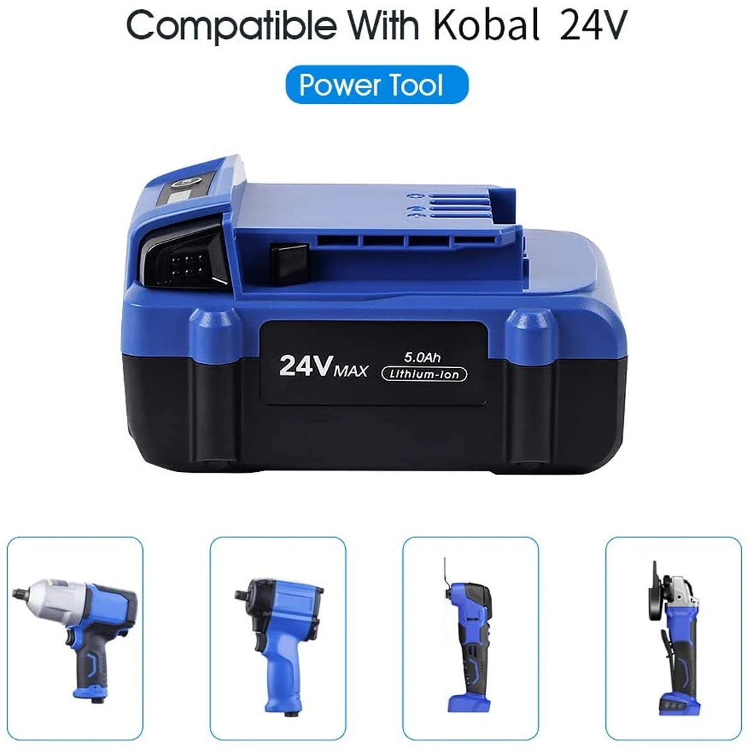 Rechageable 24V Power Tool Battery For Kobalt 24V Battrty Max KB624-03 KB524-03 KB424-03 KB224-03 KB124-03 0673802