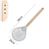 Premium Aluminum Pizza Shovel Peel Lifter Tools Non Slip Wooden Handle Cake Bread Paddle Cheese Cutter Baking Turner Accessorie 6