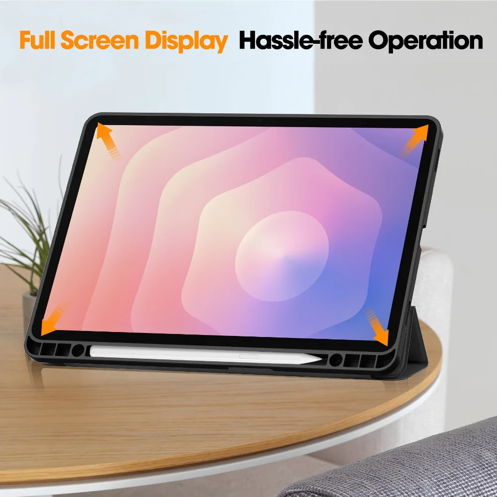 Soft TPU Tablet Case with Pencil Holder