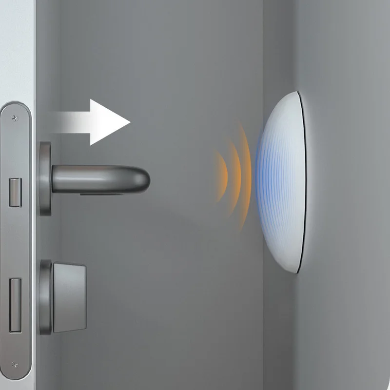 1Pc door stopper Home anti-collision wall sticker thickening silicone handle door lock wall mute protective shockproof crash pad