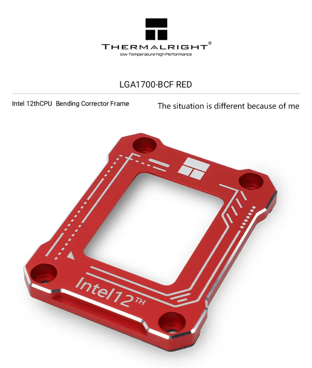 Thermalright-CPU Bending Corrector Frame Protector, Fixação Buckle, 12TH inteligente, LGA17XX-BCF