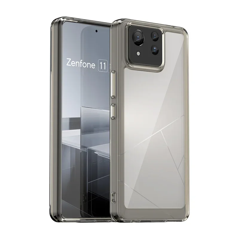 Transparent Colorful Shockproof TPU Protective Phone Case