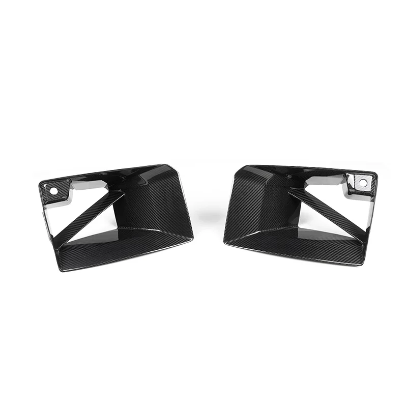 Real Carbon Fiber Front Bumper Air Vent Cover Air Intake For BMW M2 G87 -IN MP-Style Front Ducts PrePreg Gloss Carbon Fiber
