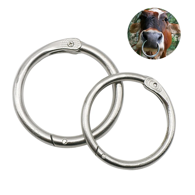 Pince à Museau De Vache En Acier Inoxydable Réglable - Pour Bovins - Petite (650g) Et Grande (860g)