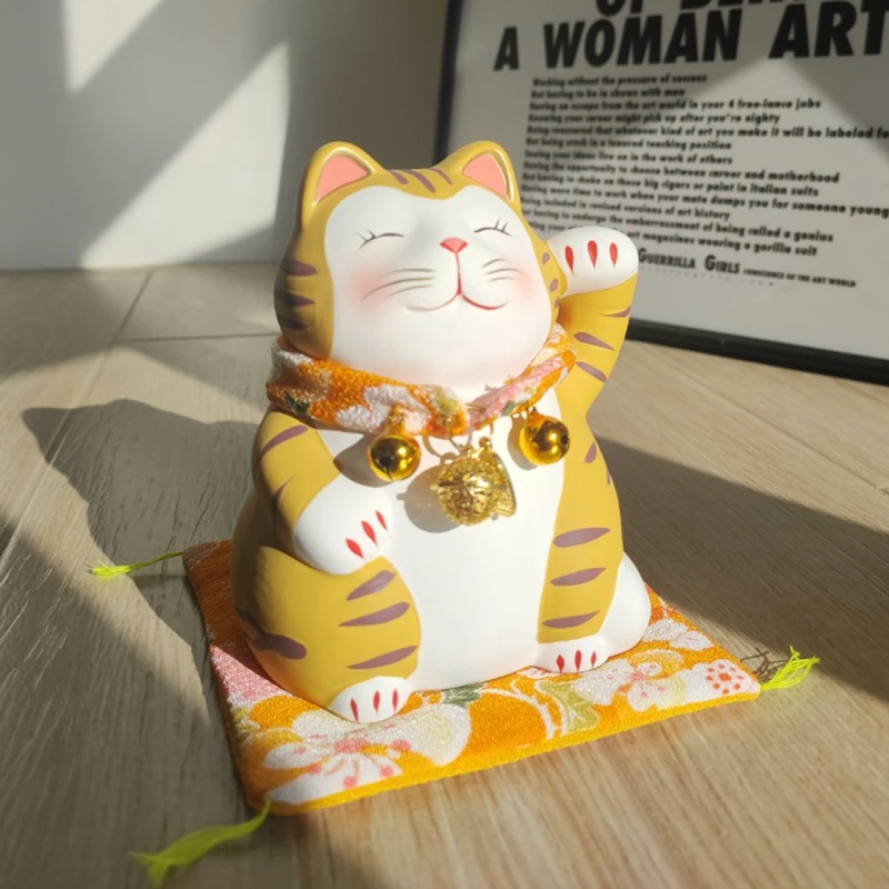 Gato Solar Gatito Suerte Kawaii Japan Fortuna Dinero