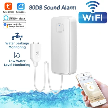 Tuya Smart Water Sensor WiFi Water Leakage Detector Level Overflow Alarms Smart Home Automation Security Protection System 1
