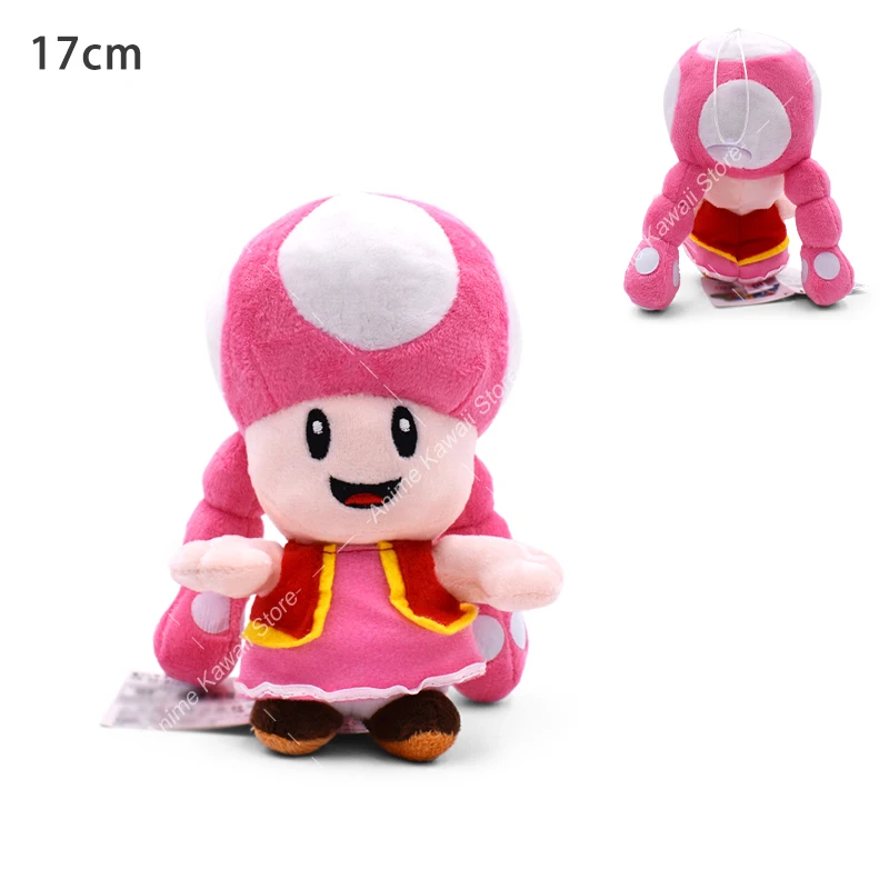 thumbnail image 1 of 35 Styles Super Bros Plush Princess Peach Goomba Toad Koopa Fire Flower Spiny Boo Waluigi Kamek Plushies Stuffed Toys for Kids, 1 of 5