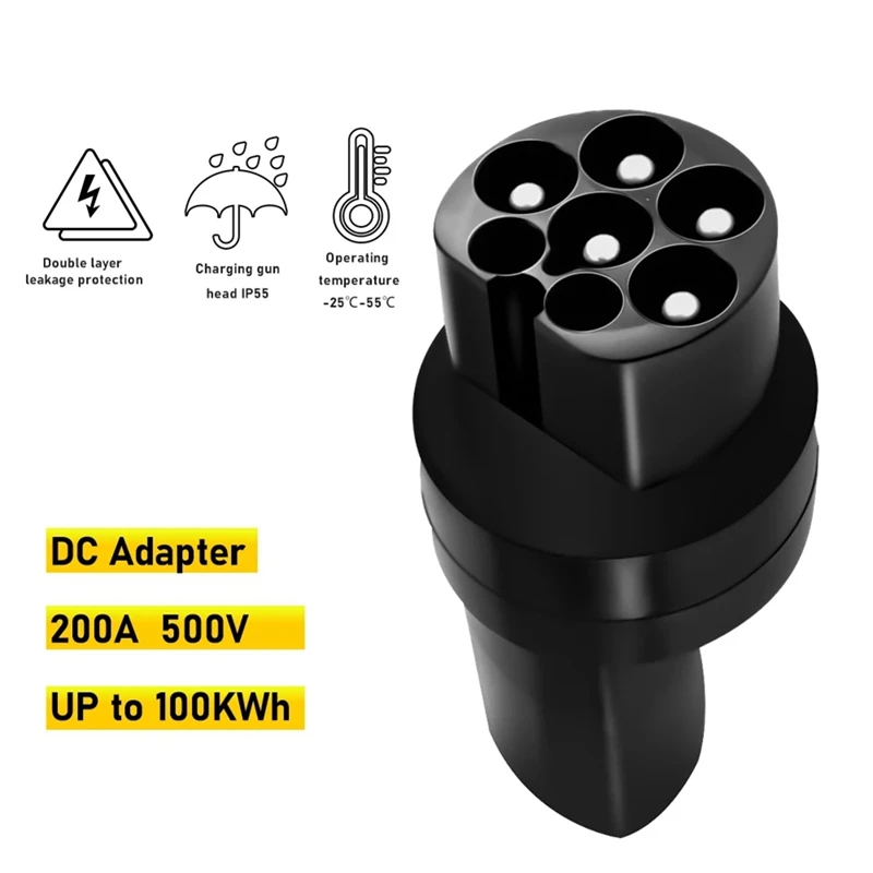 

Type 2 EV Adapter DC 200A Electric Vehicle Car Charging Connector EV Charger IEC 62196 Socket for Tesla Model S/X/3/