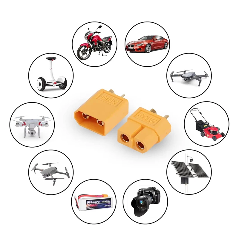 Fil de batterie drone XT60 12AWG 10cm-20m mâle/femelle