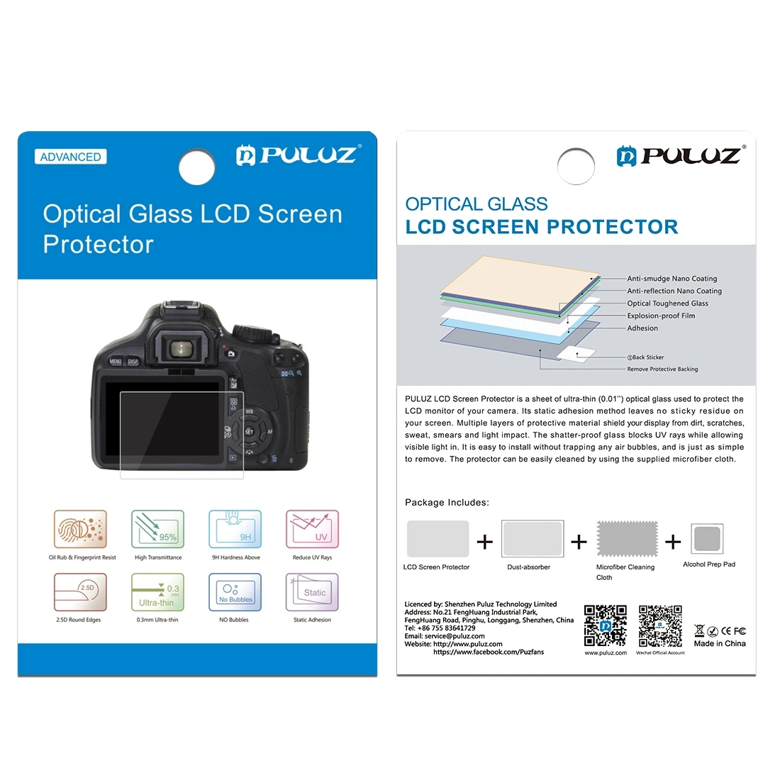 PULUZ 2.5D 9H Tempered Glass Film for Canon G7X, Compatible with Canon G3X G9X G5X G7XII G9XII G1X MarkIII/M6/M100/M50/EOS RP
