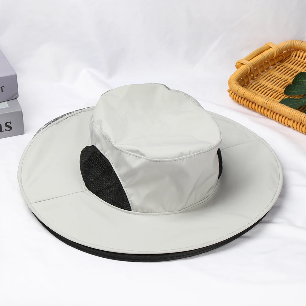 Foldable Mosquito Hat Fishing Cap Repellent Protection Hidden Net Mesh Insect Bee Protection Men Women Outdoor Sunscreen Cap mesh face protector cap,beekeeping hat