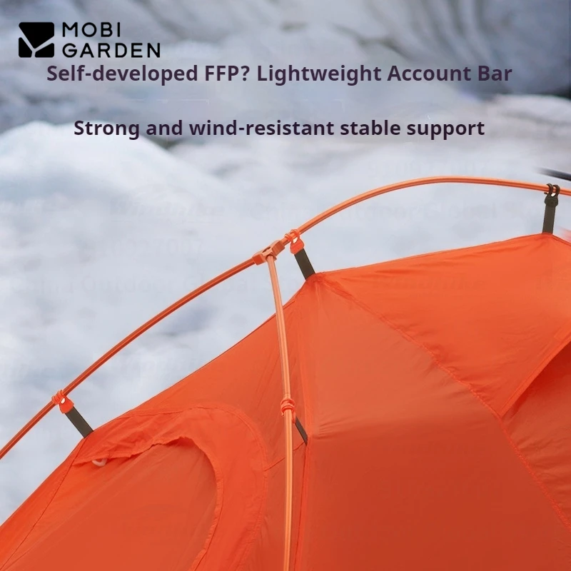 Ultralight camping Tent MOBI GARDEN 1/2 Person Outdoor hiking Travel Backpack Single Double Tent 15D 20D 30D 68D Nylon Portable Camping Tent Portable Tent