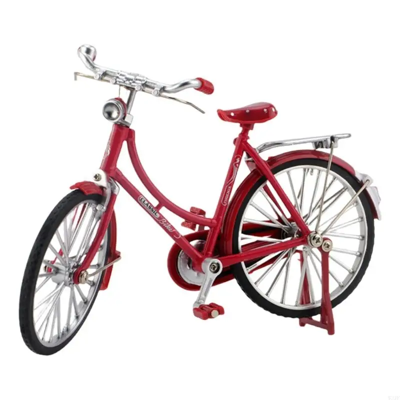 W3JF Vintage Metal Mountain Bike Figurine Perfect For Children's Play And Collectors