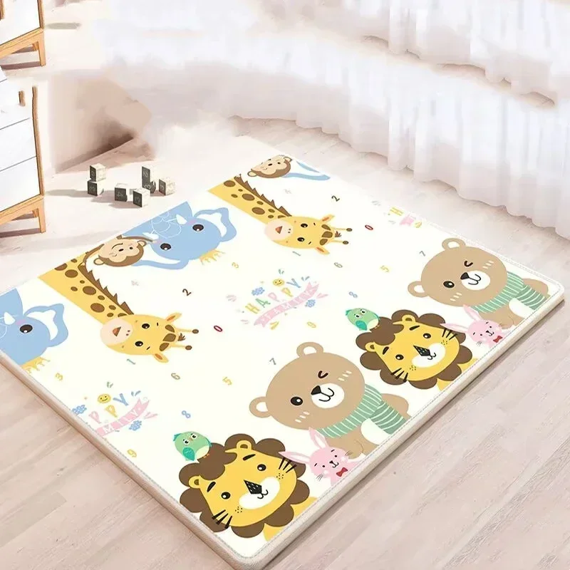 Cartoon Lion Children's Safety Mat Rugs Large Size Non-toxic High-quality Baby Activity Gym Crawling Play Mats Carpet Baby Games