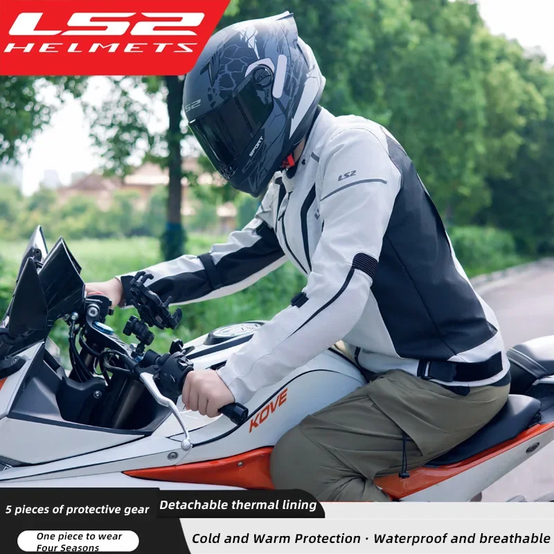 LS2 Original Motorcycle Jacket Pants Riding Clothing Set
