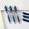 6Pcs 0.5mm Bullet Head Simple Press Type Doctor's Prescription Gel Pen Dark Blue Ink Hospital Signature Pens Stationery Supply 4
