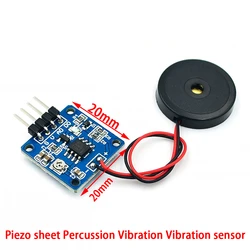 Advanced Vibration Sensor Module with Adjustable Sensitivity (Piezoelectric)