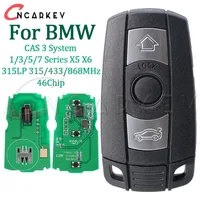 รีโมทกุญแจควบคุมอัจฉริยะแบบครึ่งสำหรับ BMW ชิป 46 ความถี่ 315LP 315/433/868MHz ระบบ CAS3 สำหรับซีรีส์ 1/3/5/7 X5 X6 E60 E61 E70 E71 E87 E90 Z4
