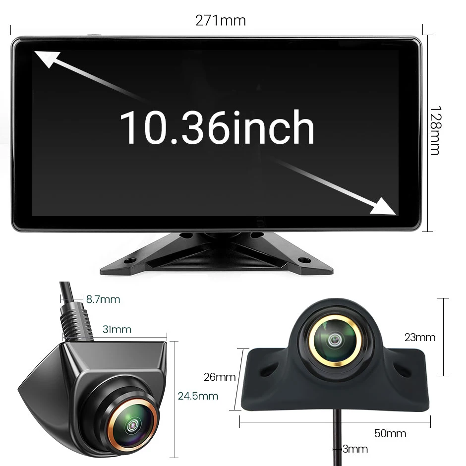 ̼ ְ/RV/SUV/MPV/ 4PCS 360 ̴ AHD  ĸ ī޶  10.36 4CH  ȭ  MP5 DVR 