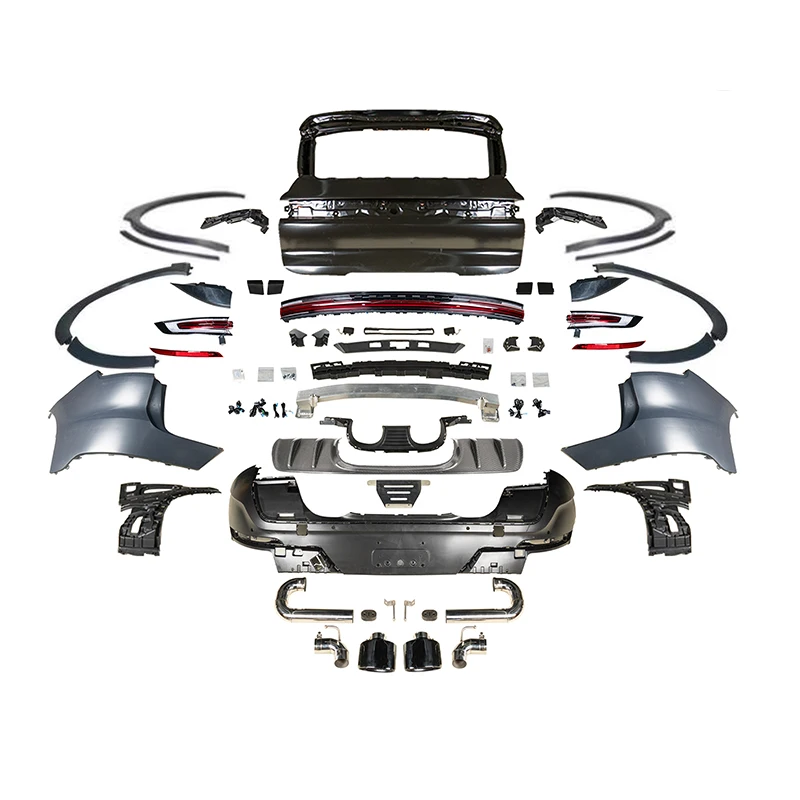 Suitable for Porsche Cayenne 2011-2017 958 Upgrade 2024 Cayenne Turbo GT Body Kit Rear Bumper LED Taillights