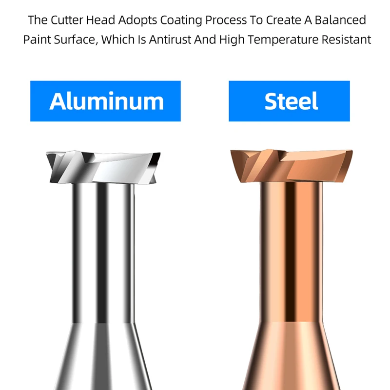 Carbide T Slot Milling Cutter CNC Tools Metal Aluminium Steel Machining Tungsten Steel T-Groove End Mills