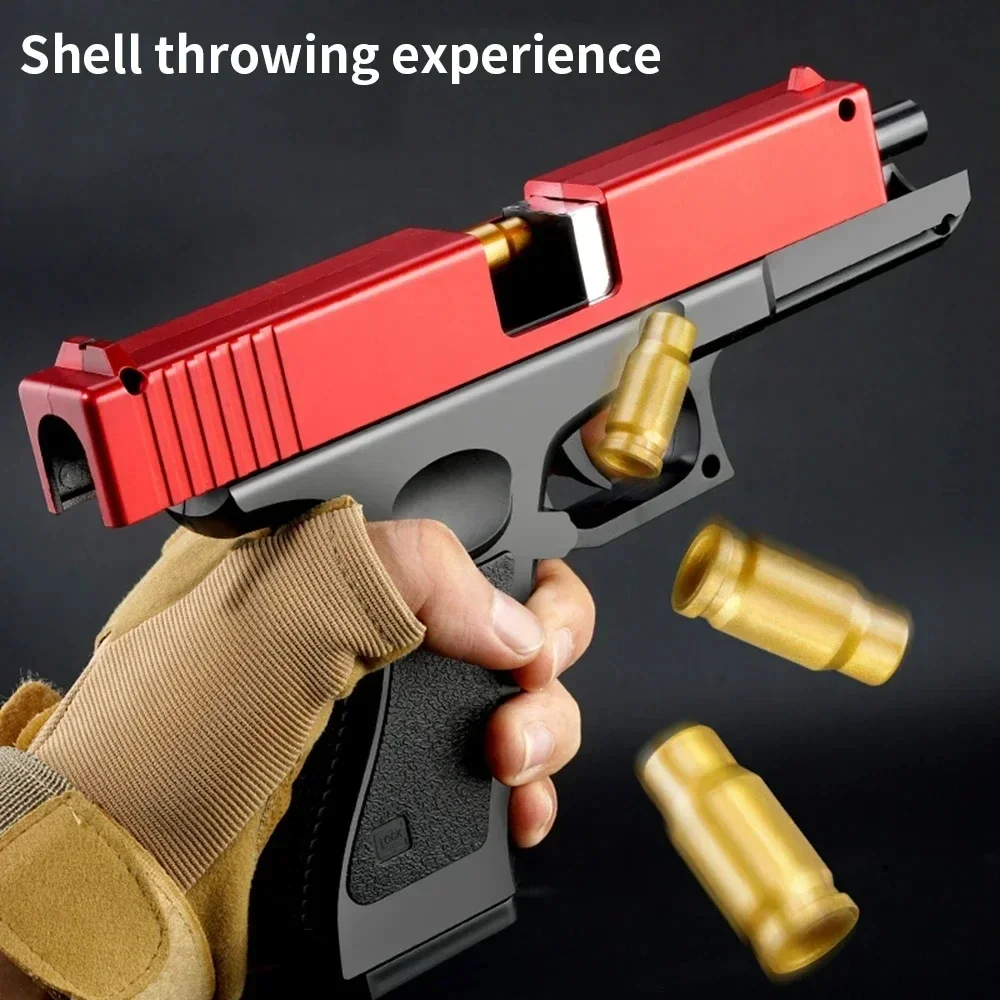 Soft Bullet Toy Gun for 6+ Kids Outdoor Combat Weapon Eat Chicken Toys with Silencer Foam Ejection Toy Gun Toy For Boys Girls 6