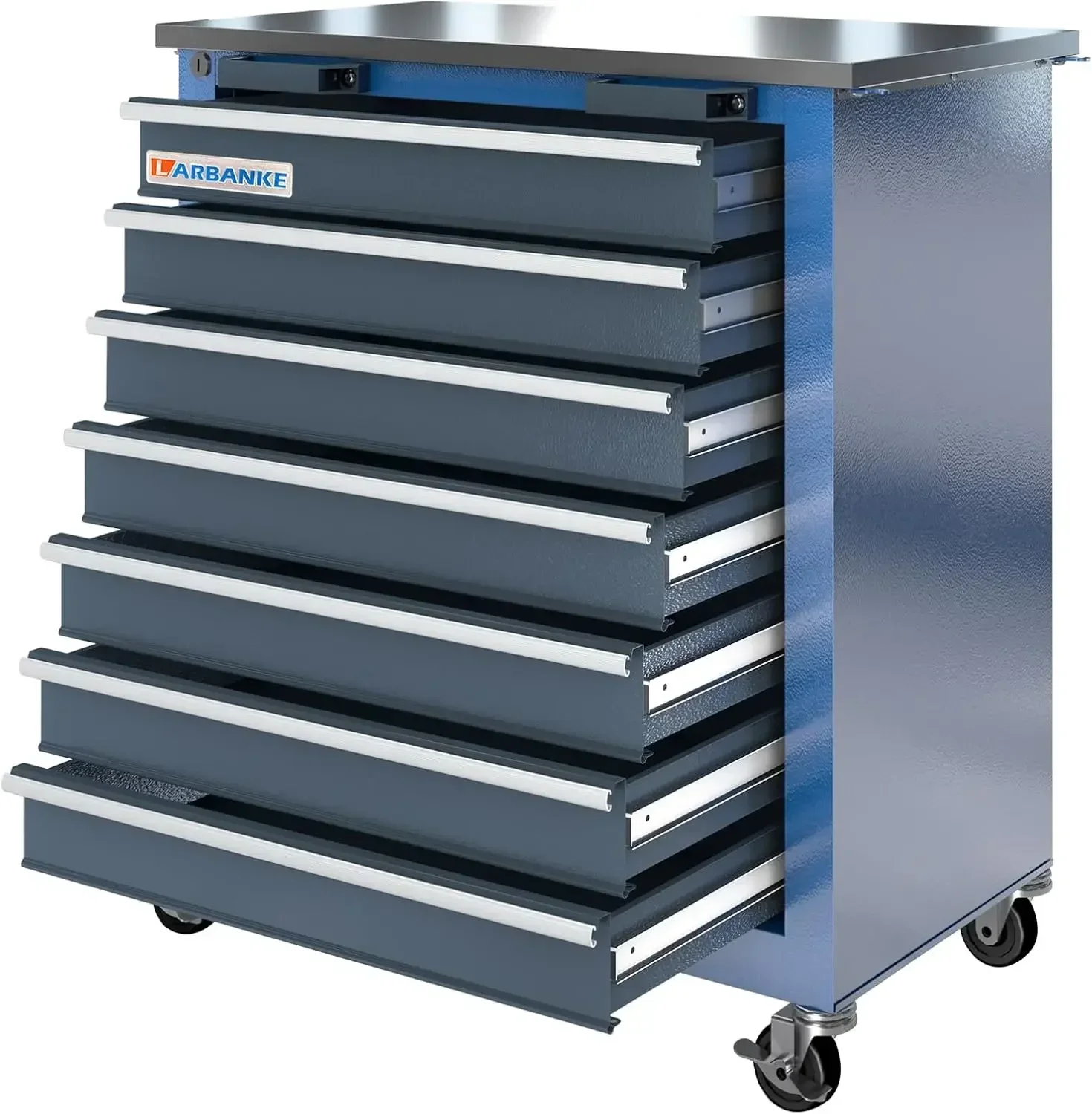 Combination 12-Drawer Tool Chest with Stainless Steel Countertop,7 Drawer Tool Chest and 5 Drawer Tool Chest 6