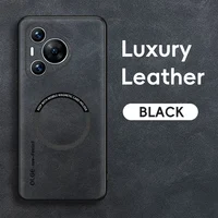 Magnetic Retro Leather Soft Case For Huawei Pura 70 Ultra Pura 70 Pro Plus Pura70 Pro Plus Wireless Charging Phone Case Cover 1
