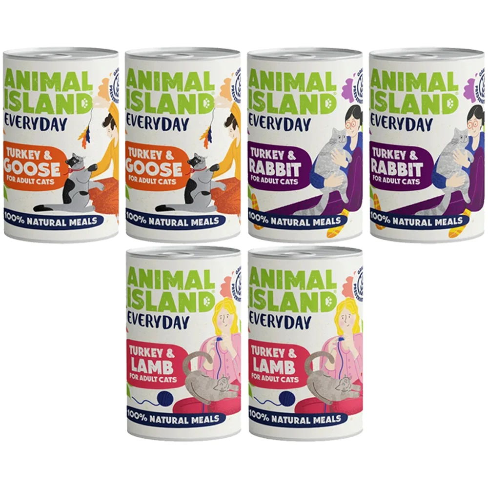 Animal Island Mix Smaków 6x400g Mokra Karma dla KOTA z Polski za $14.1 / ~52zł