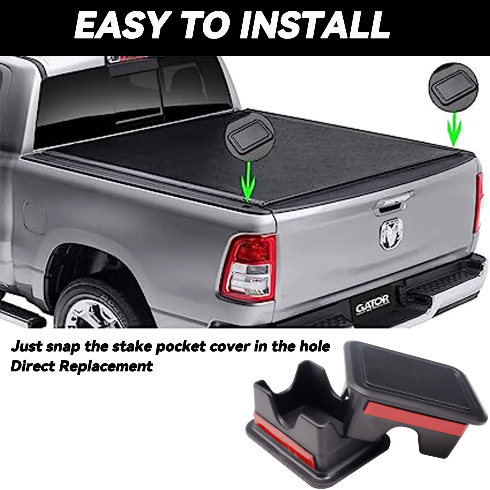 Juego De Pastillas De Freno Traseras Para Dodge RAM 1500 (2003-2018) - STD MKD967, Nuevo